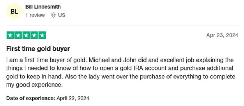 Bill Lindesmith Review on Trustpilot